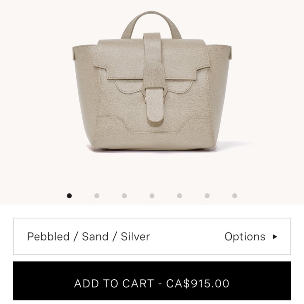 Senreve Mini Maestra in Pebbled Sand